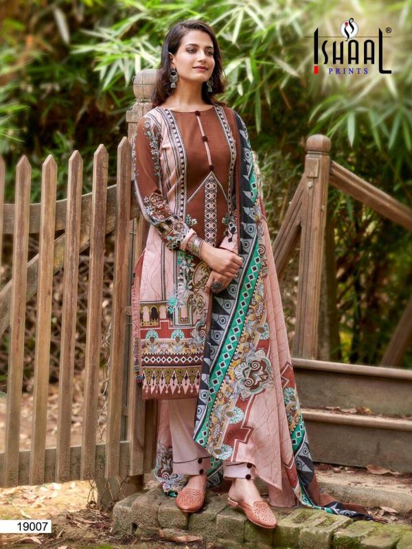 Ishaal Gulmohar 19 Fancy Pure Lawn Karachi Cotton Dress Materials